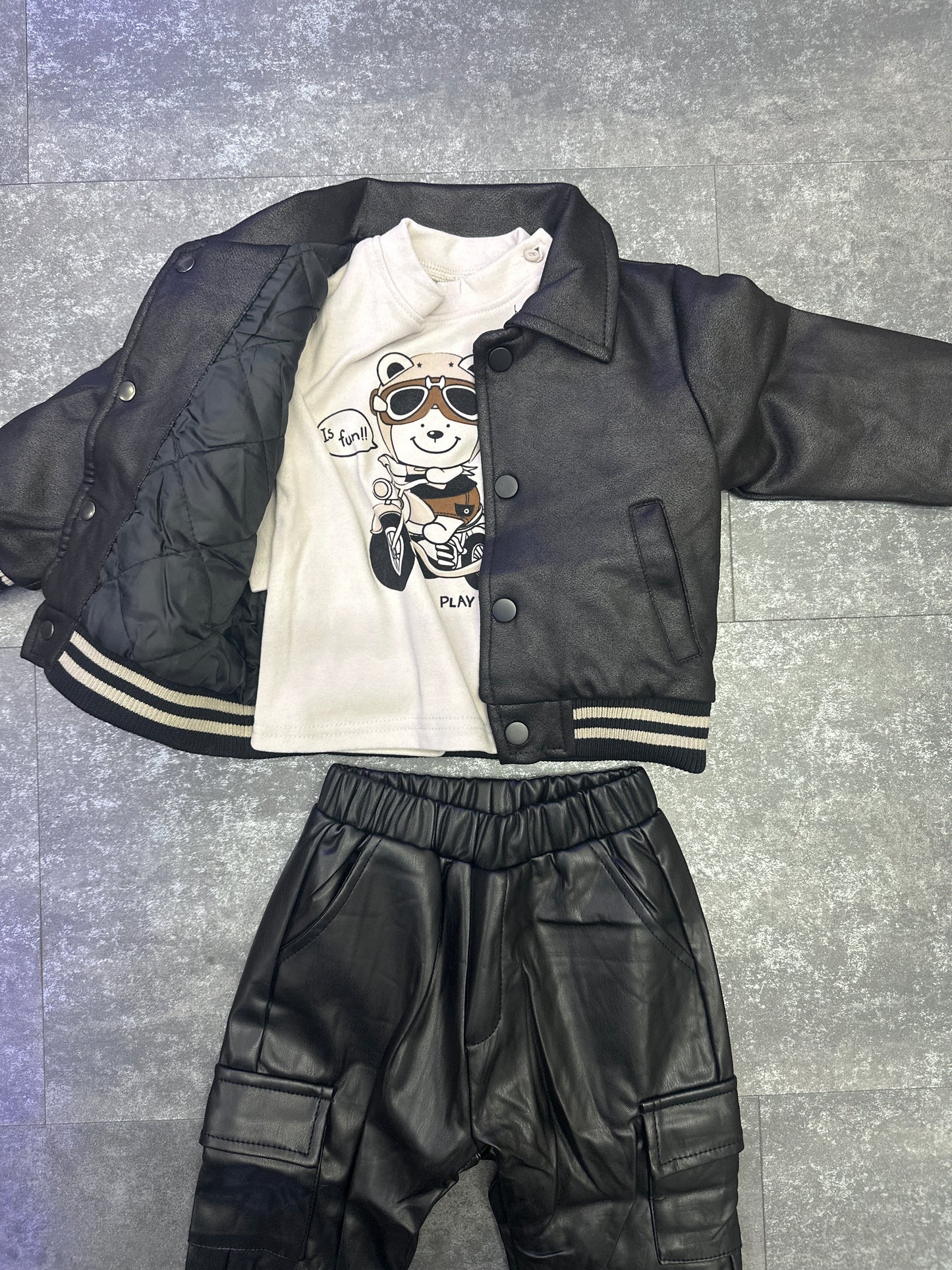 COORDINATO IN ECOPELLE