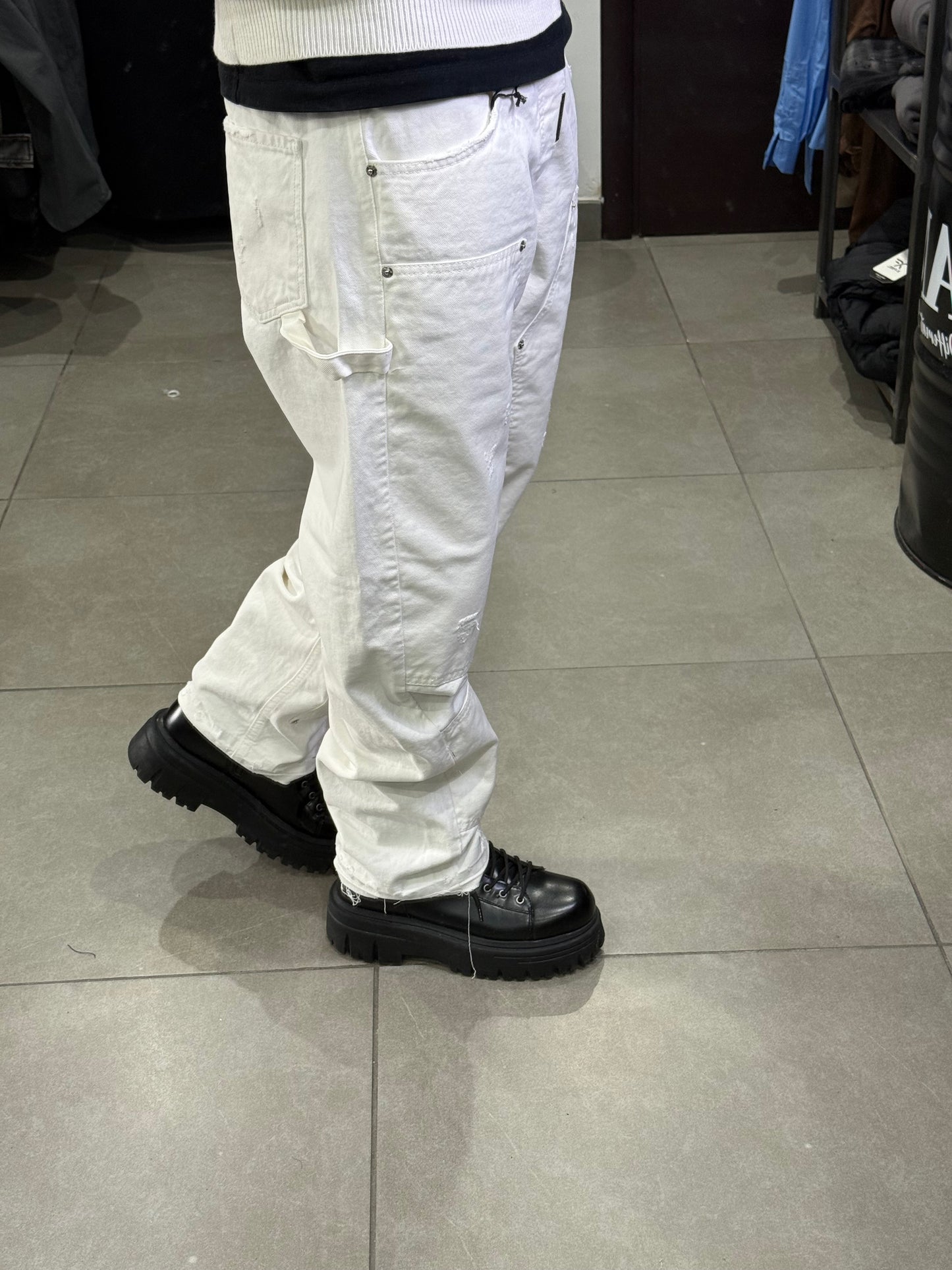 BAGGY CARPENTER CIANOTIC WHITE