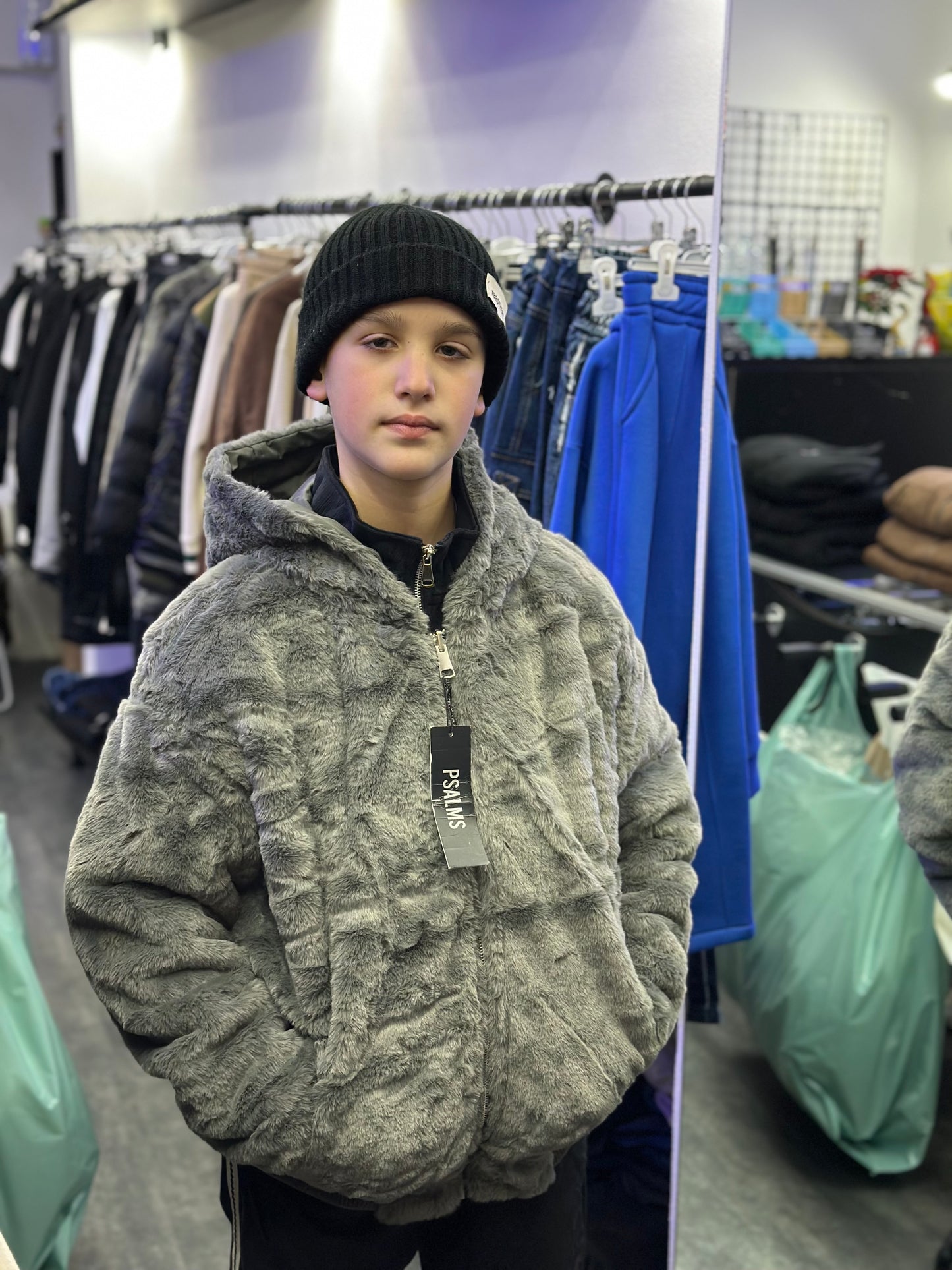 GIUBBOTTO DOUBLE FASE TEDDY TOPO