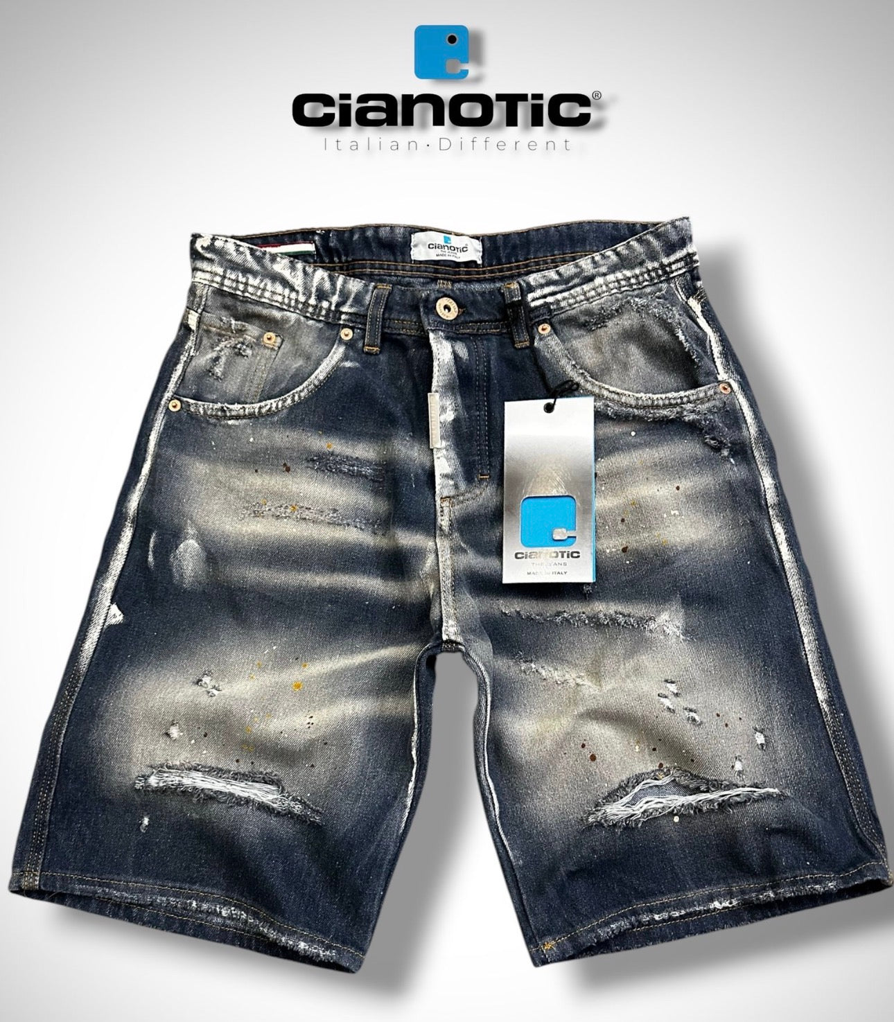 SHORT CIANOTIC BLU SABBIATO