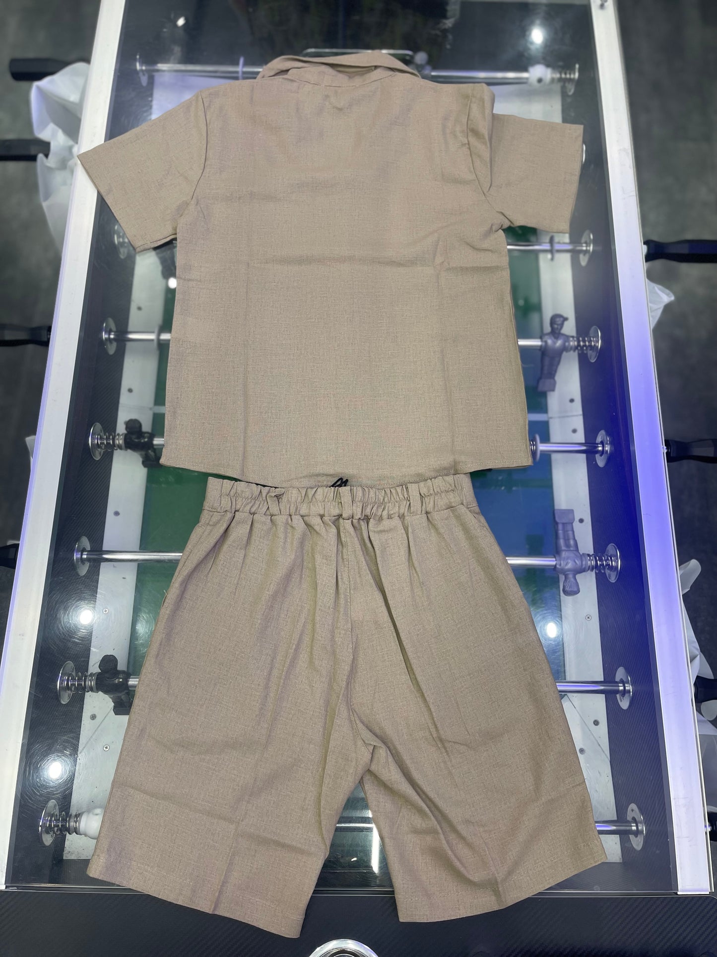 COORDINATO IN LINO BEIGE
