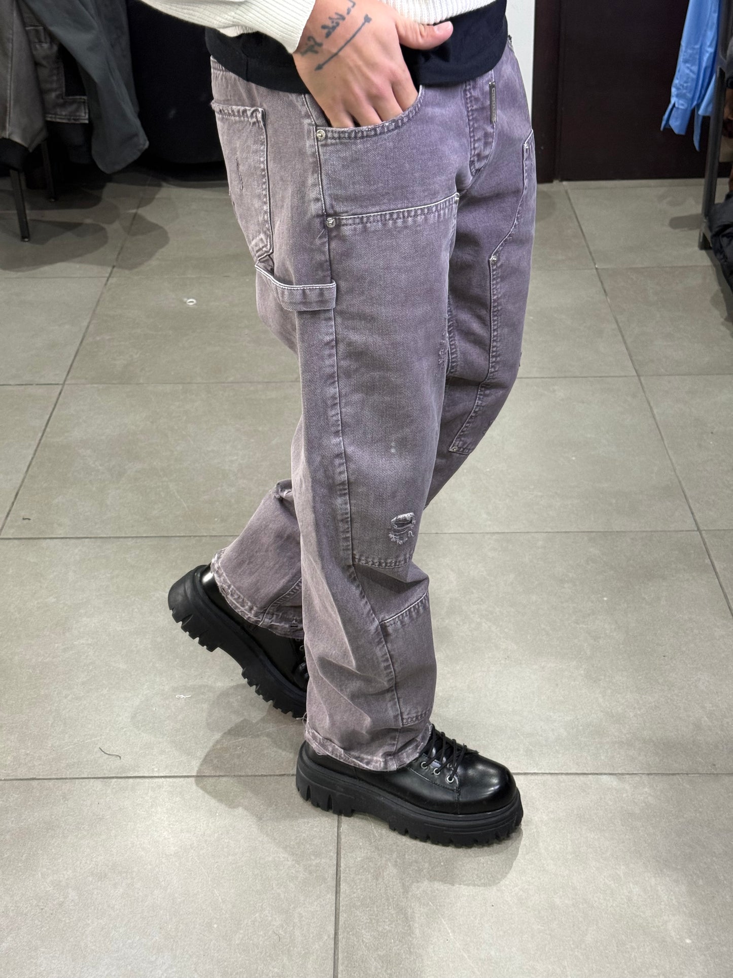 BAGGY CARPENTER CIANOTIC GRIGIO