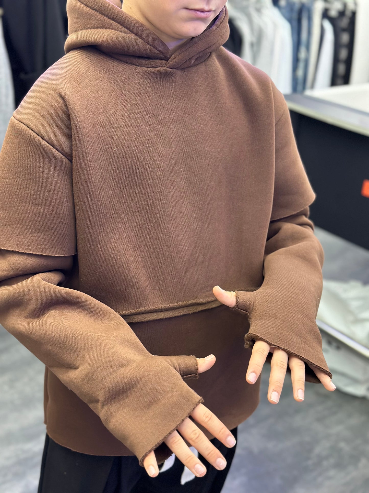 FELPA CIANOTIC DOUBLE SLEEVE MORO