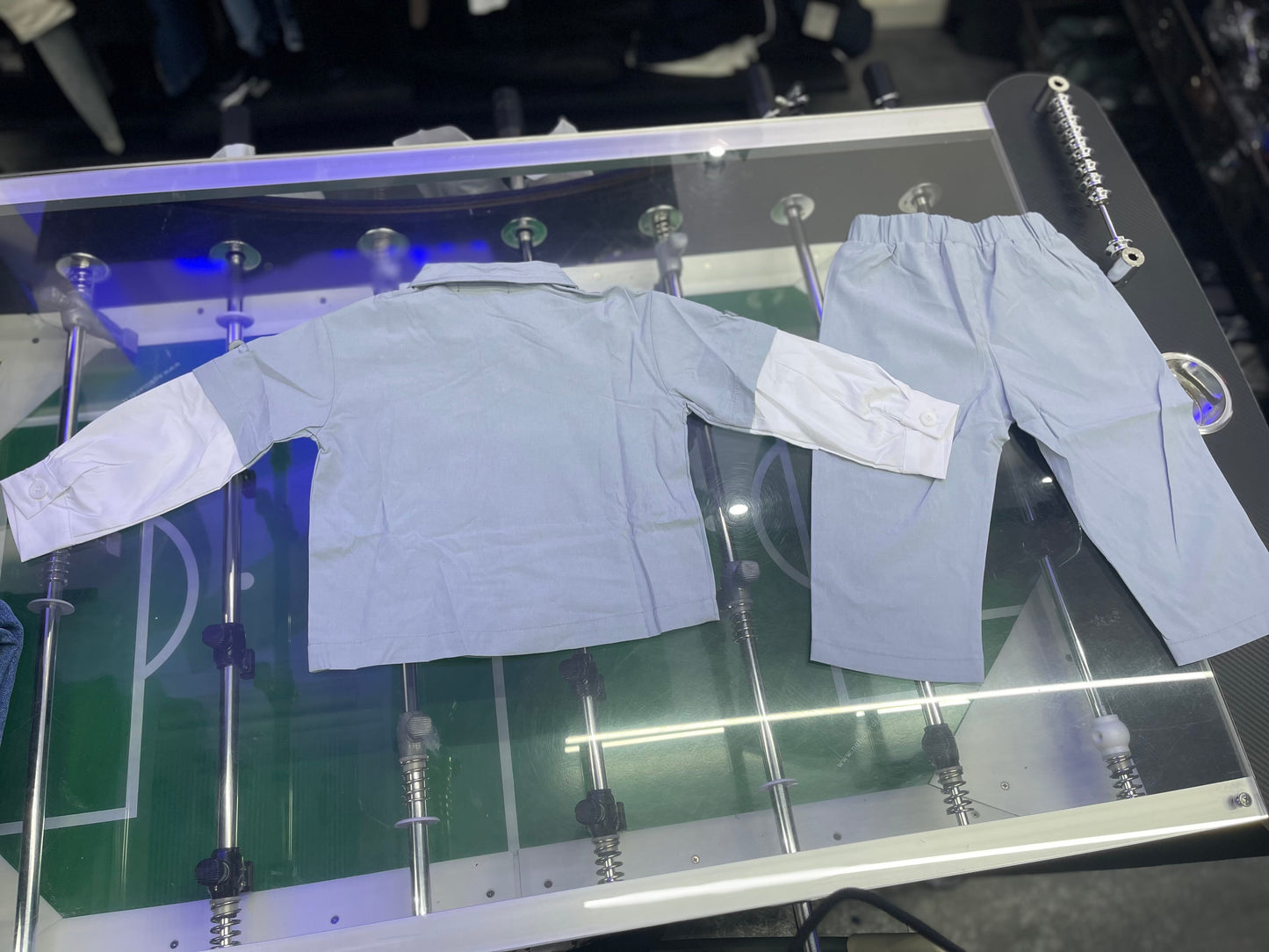 COORDINATO VISCOSA CELESTE