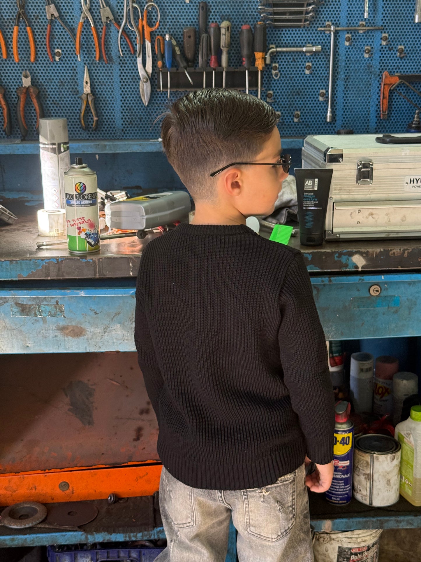 MAGLIONE NERO THE BROTHERS