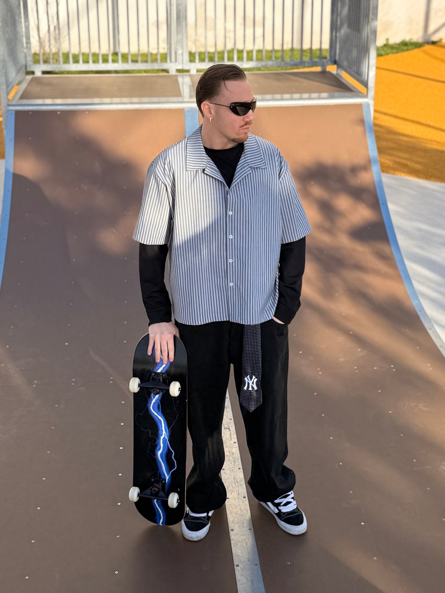 CAMICIA DOUBLE SKATE BLACK