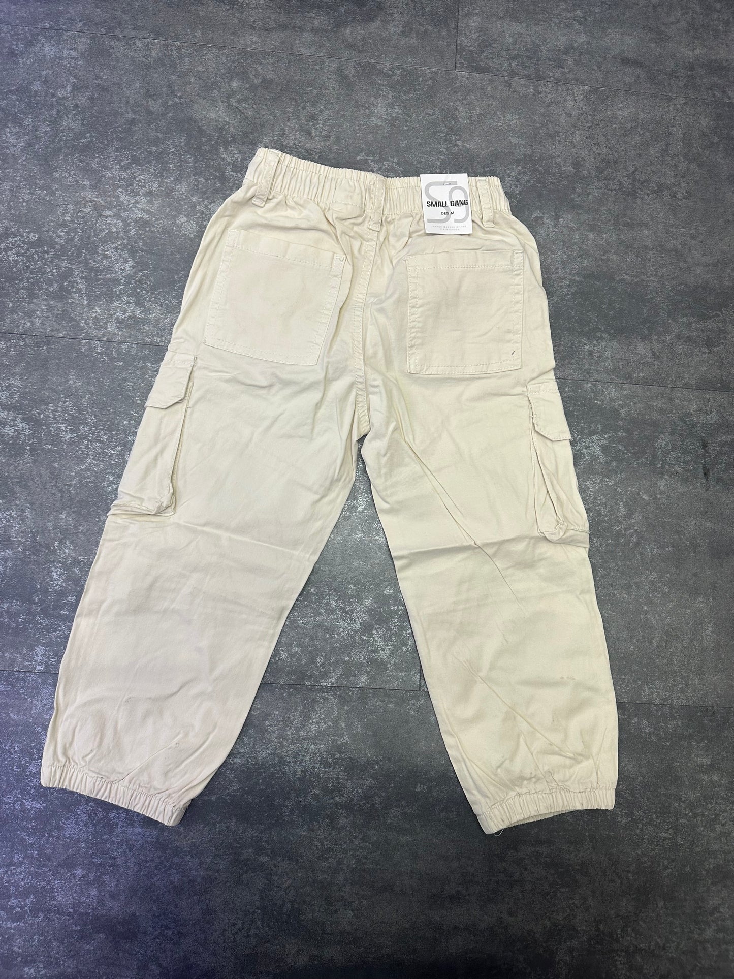PANTALONE CARGO PANNA