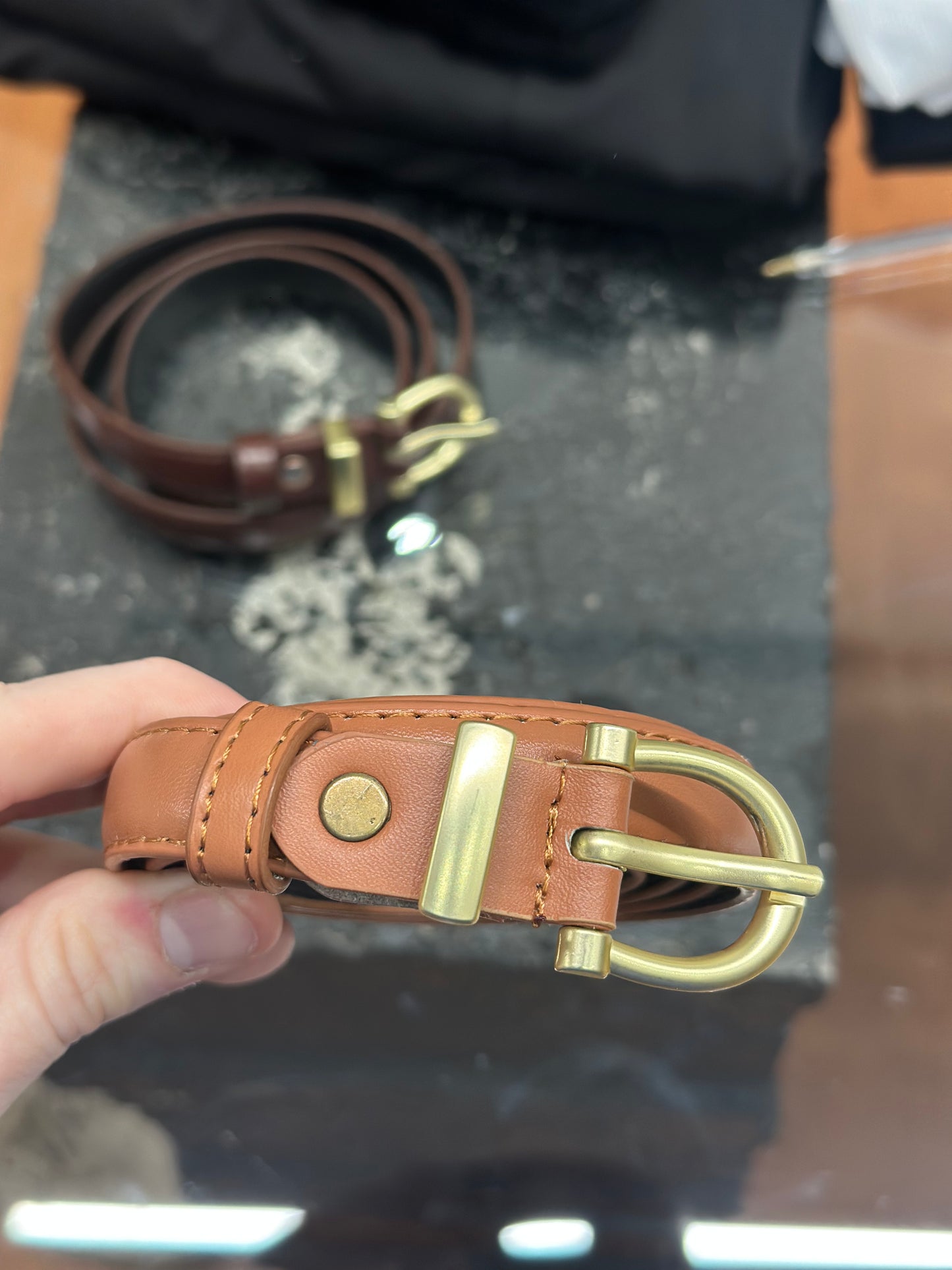 CINTURA VINTAGE CUOIO