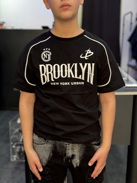 t-shirt Brooklyn nera