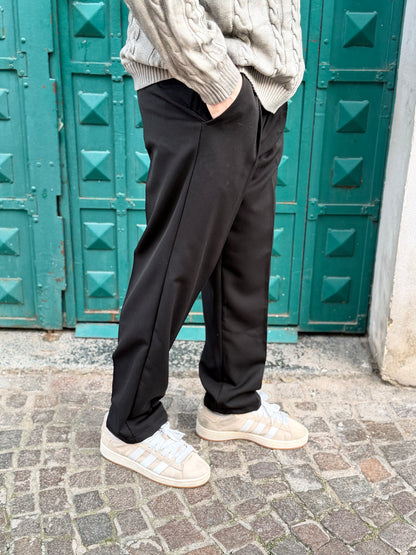 PANTALONE FONDO AMPIO NERO