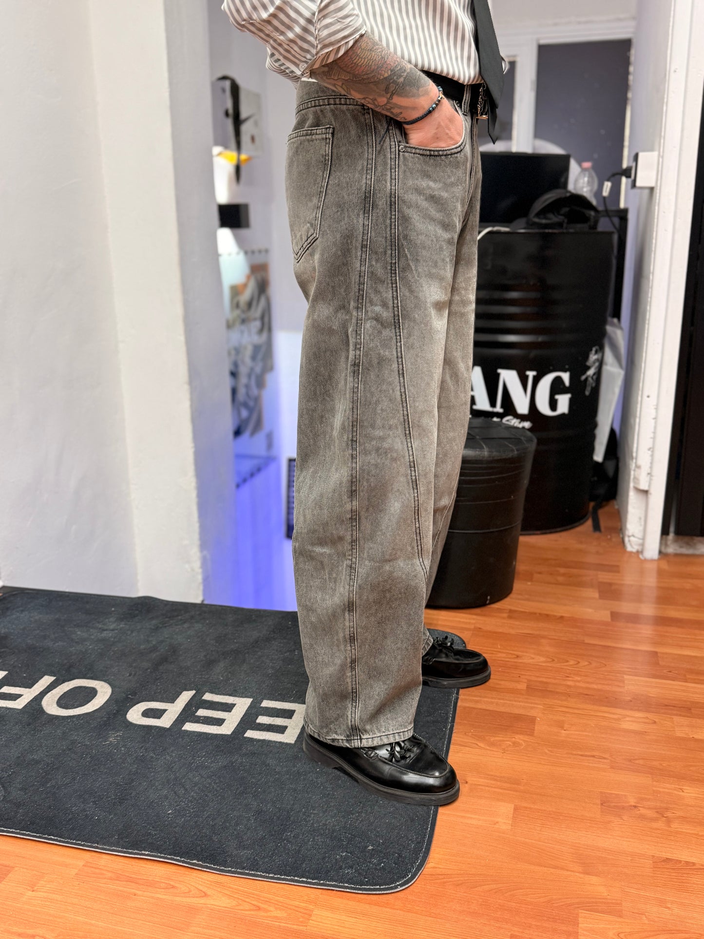 BALLON JEANS GRIGIO