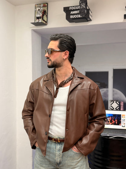 JACKET CROP MORO