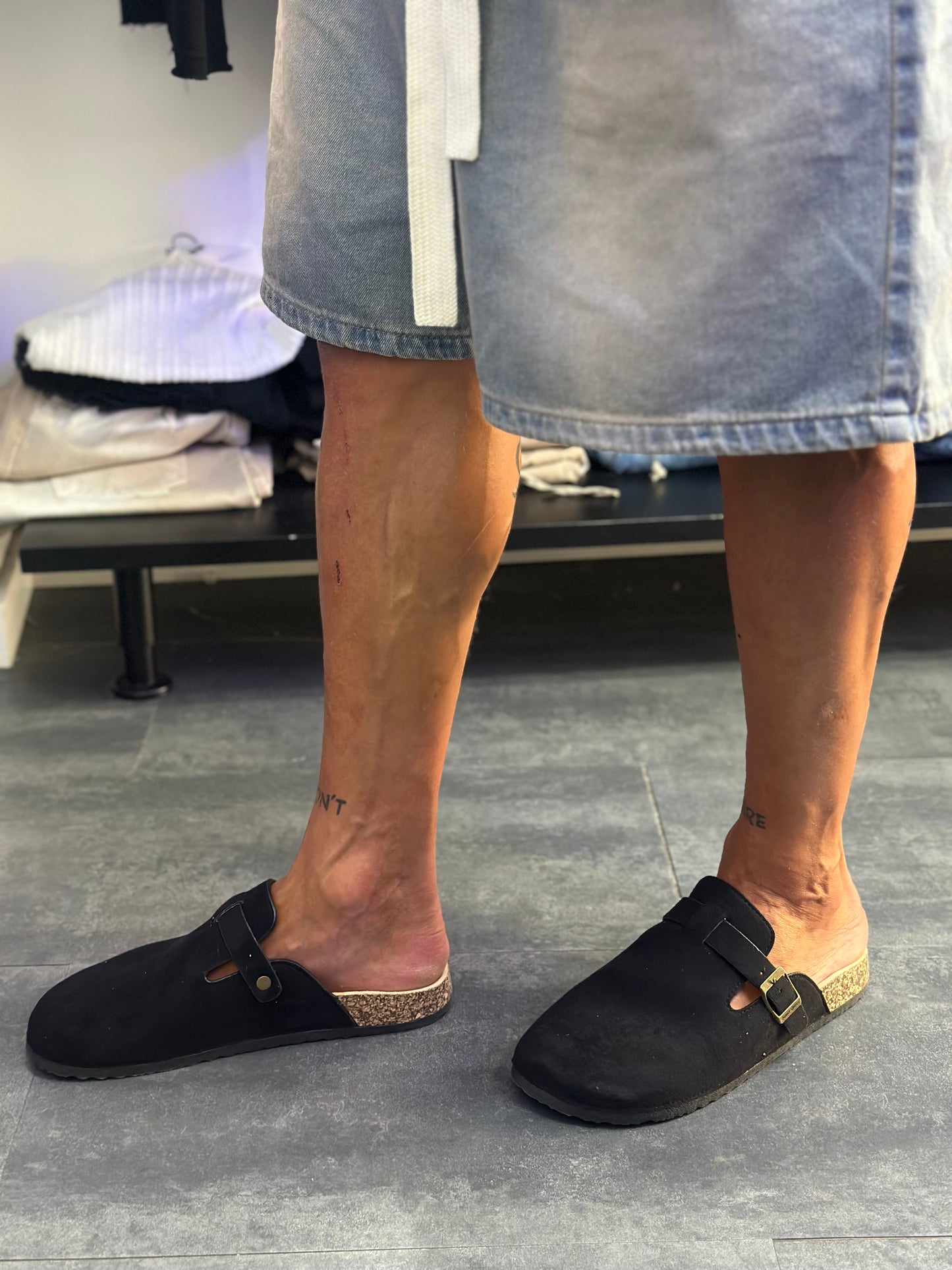 SABOT MOD. Birkenstock NERO