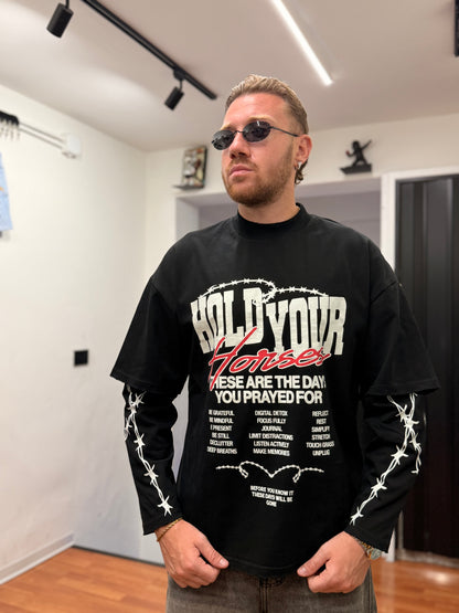 DOUBLE LONG SLEEVE NERA