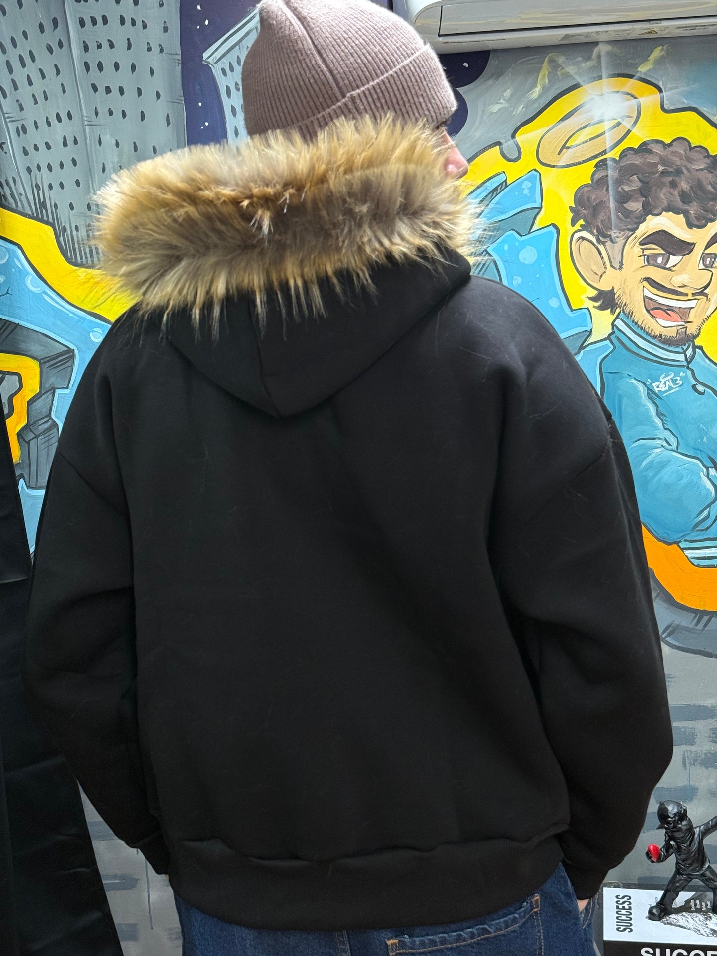 HOODIE ALPHA CROP BLACK