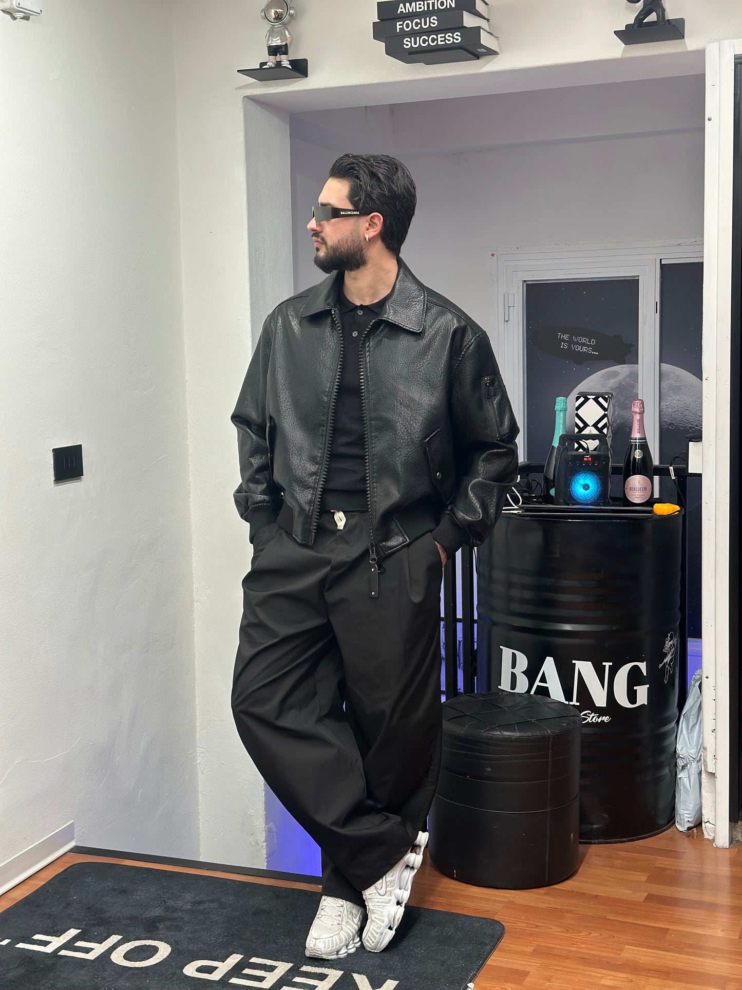 JACKET ZIP CROP  NERO