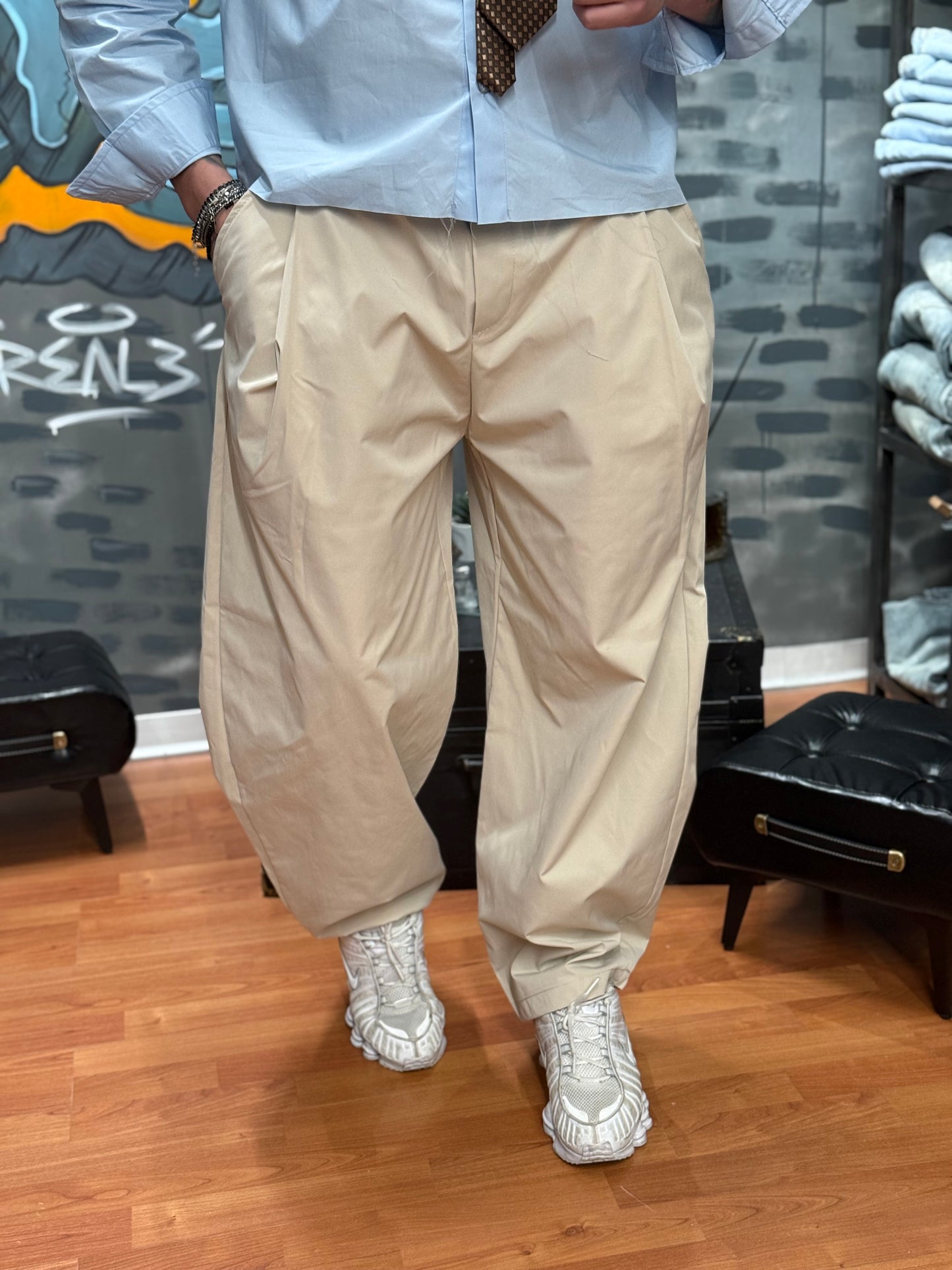 PANTALACCIO BALLON BEIGE