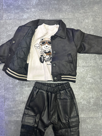 COORDINATO IN ECOPELLE