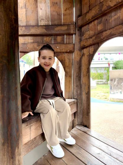 CAPPOTTO CROP MARRONE