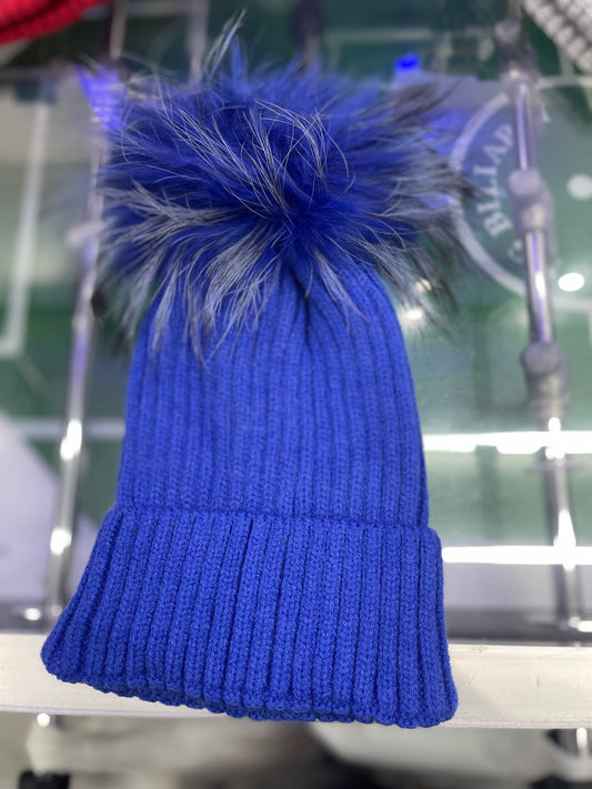 CAPPELLO LANA BLU ROYAL
