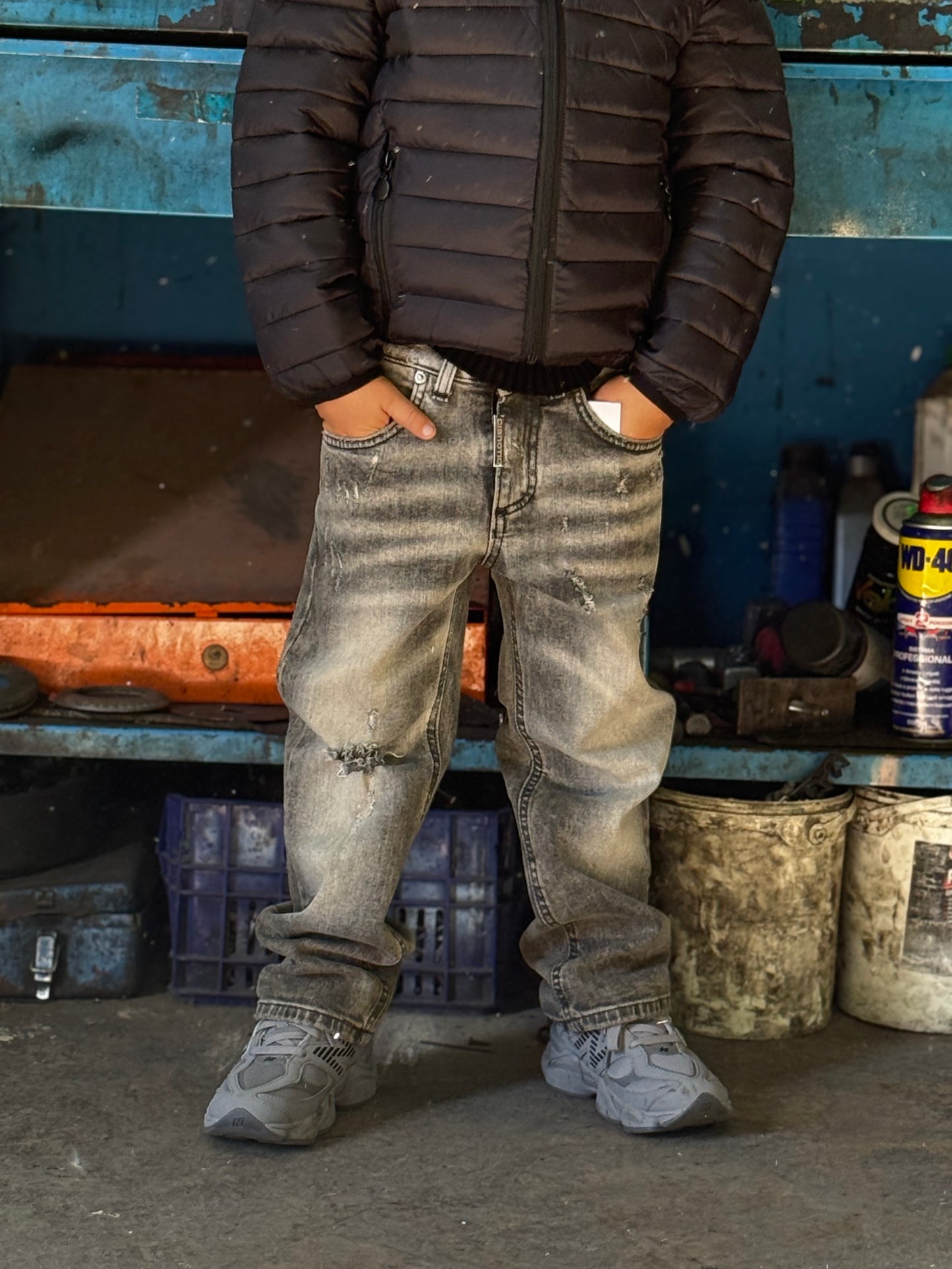 BAGGY CIANOTIC SABBIATO BLACK