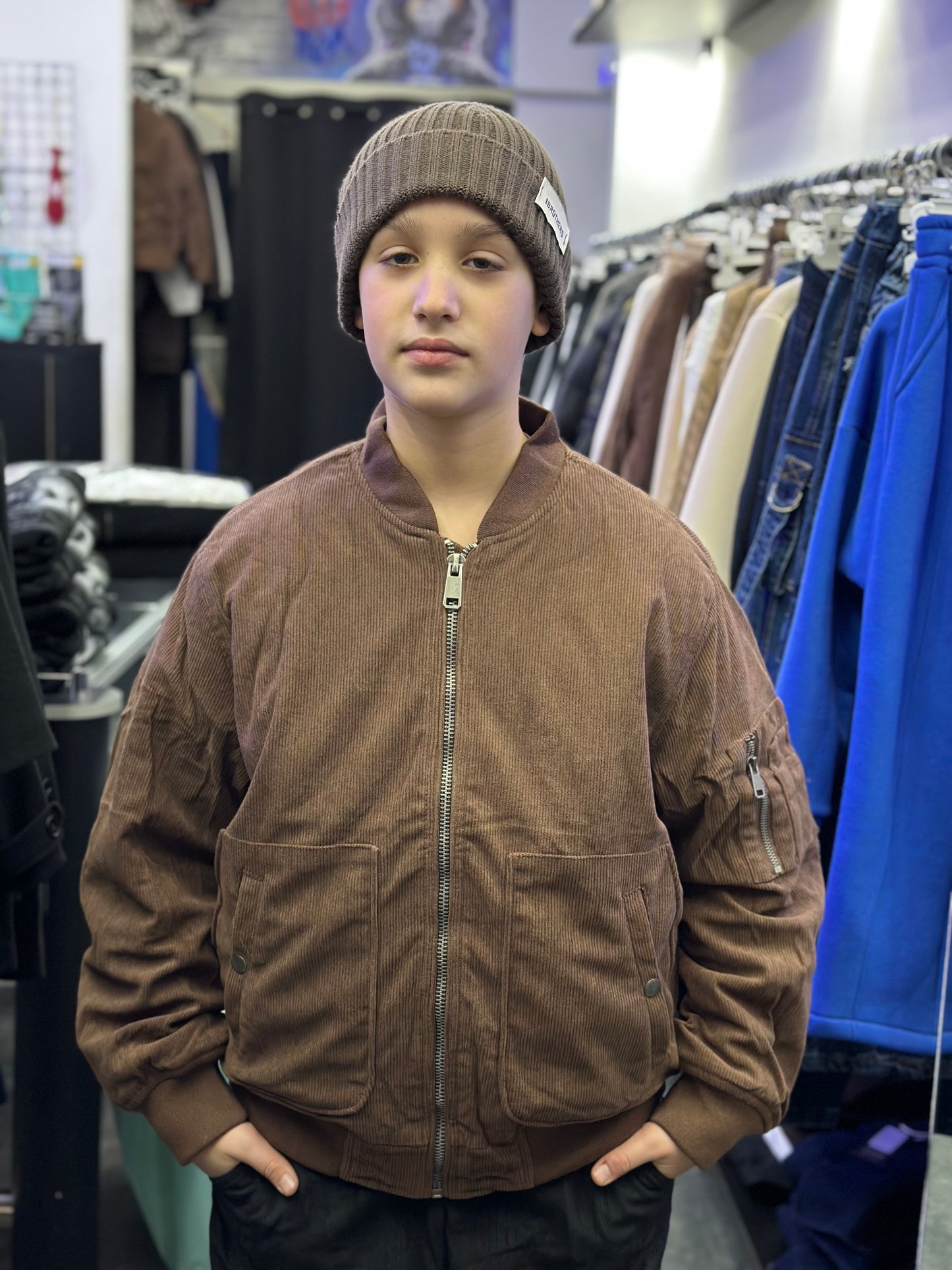 GIUBBOTTO A COSTINE MORO