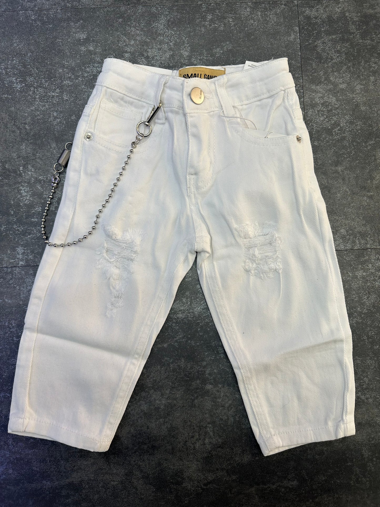 jeans basic bianco