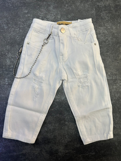 jeans basic bianco