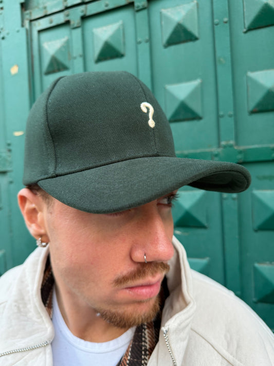 BERRETTO IN PANNO VERDE
