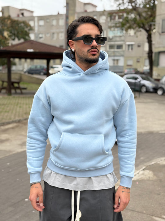 FELPA CELESTE POLVERE