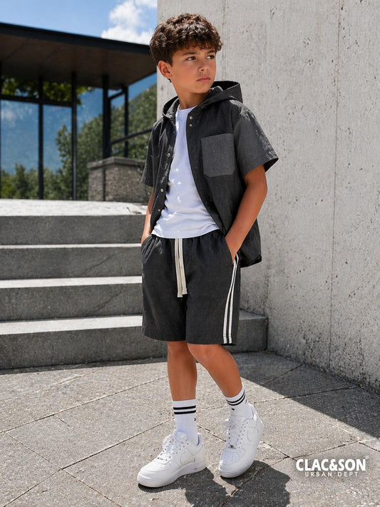 COORDINATO URBAN DENIM GRIGIO
