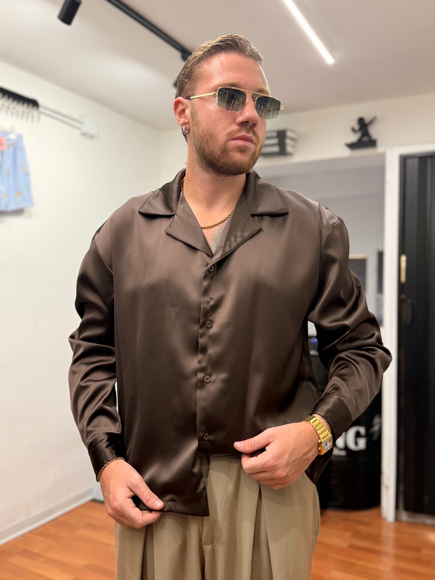 JACKET CAMICIA RASO MORO