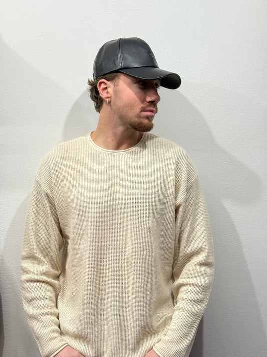 MAGLIONCINO TRAFORATO BEIGE