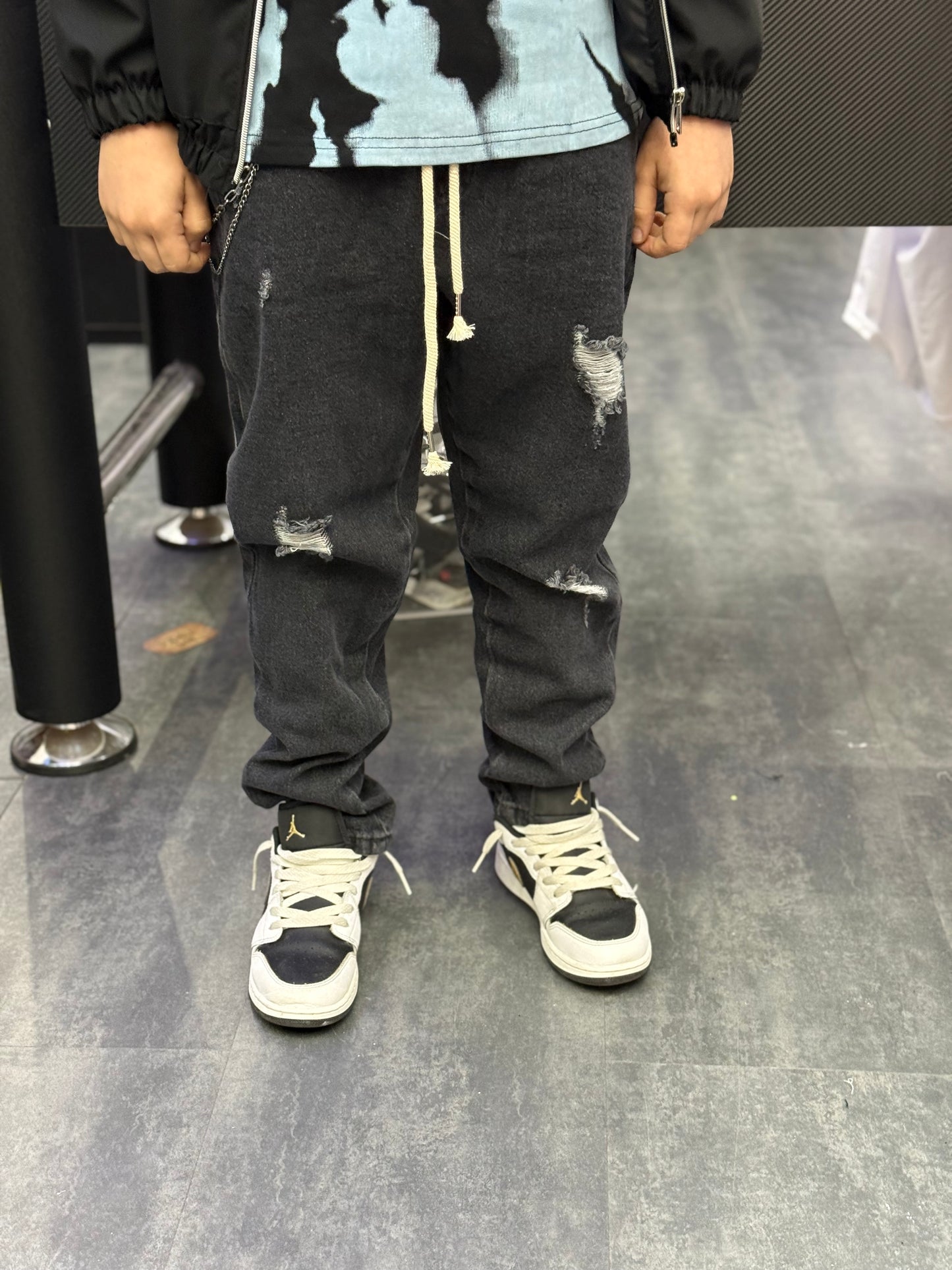 jeans regular elastico black