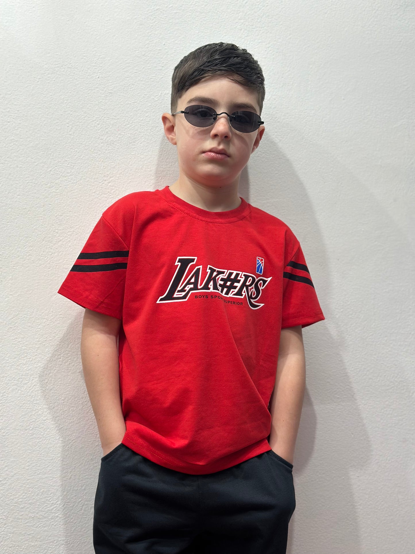 COORDINATO LAKERS ROSSO