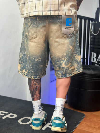 SHORT CIANOTIC SABBIATO