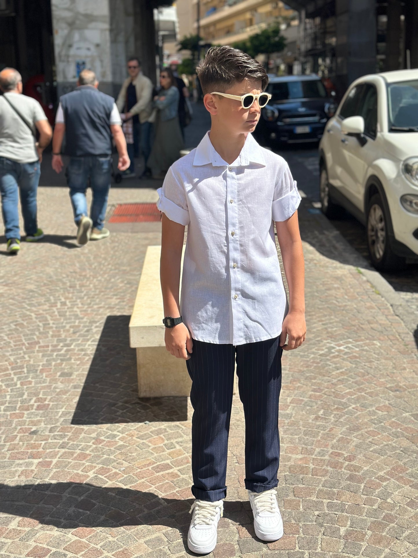 PANTALONE GESSATO CAPRI