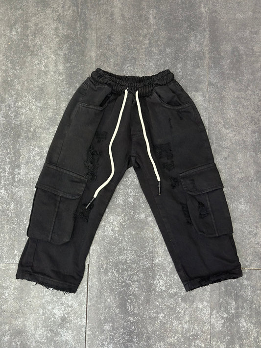 CARGO JEANS BLACK