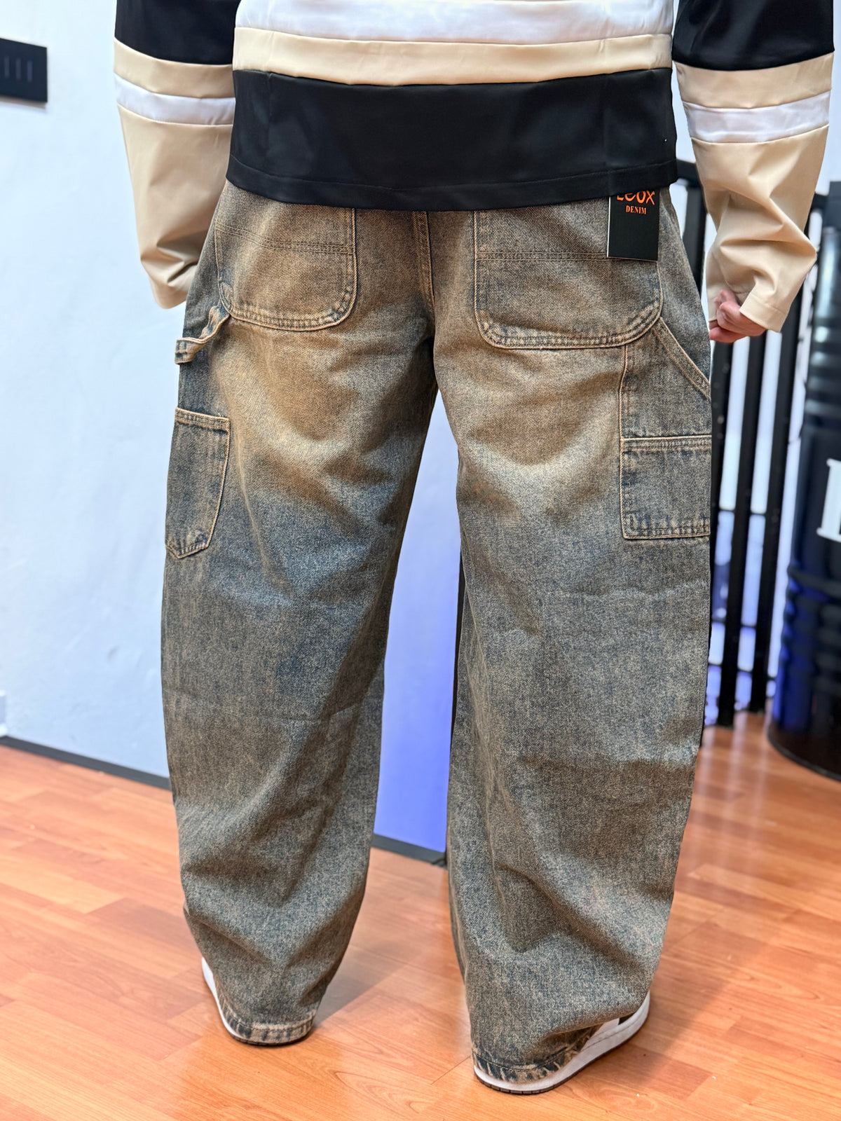 JEANS BALLON SABBIA