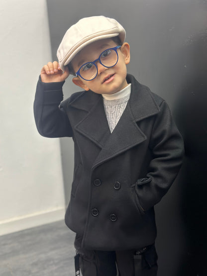 CAPPOTTO DOPPIO PETTO NERO 2.0