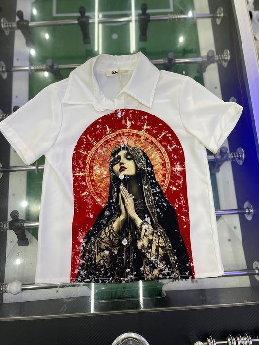 CAMICIA STAMPA BIANCA