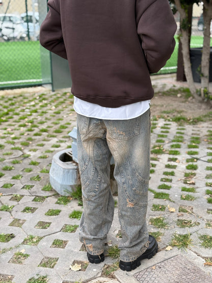 SUPER BAGGY SABBIATO CIANOTIC