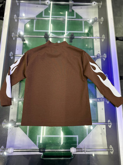 LONGE SLEEVE STAMPATA MORO