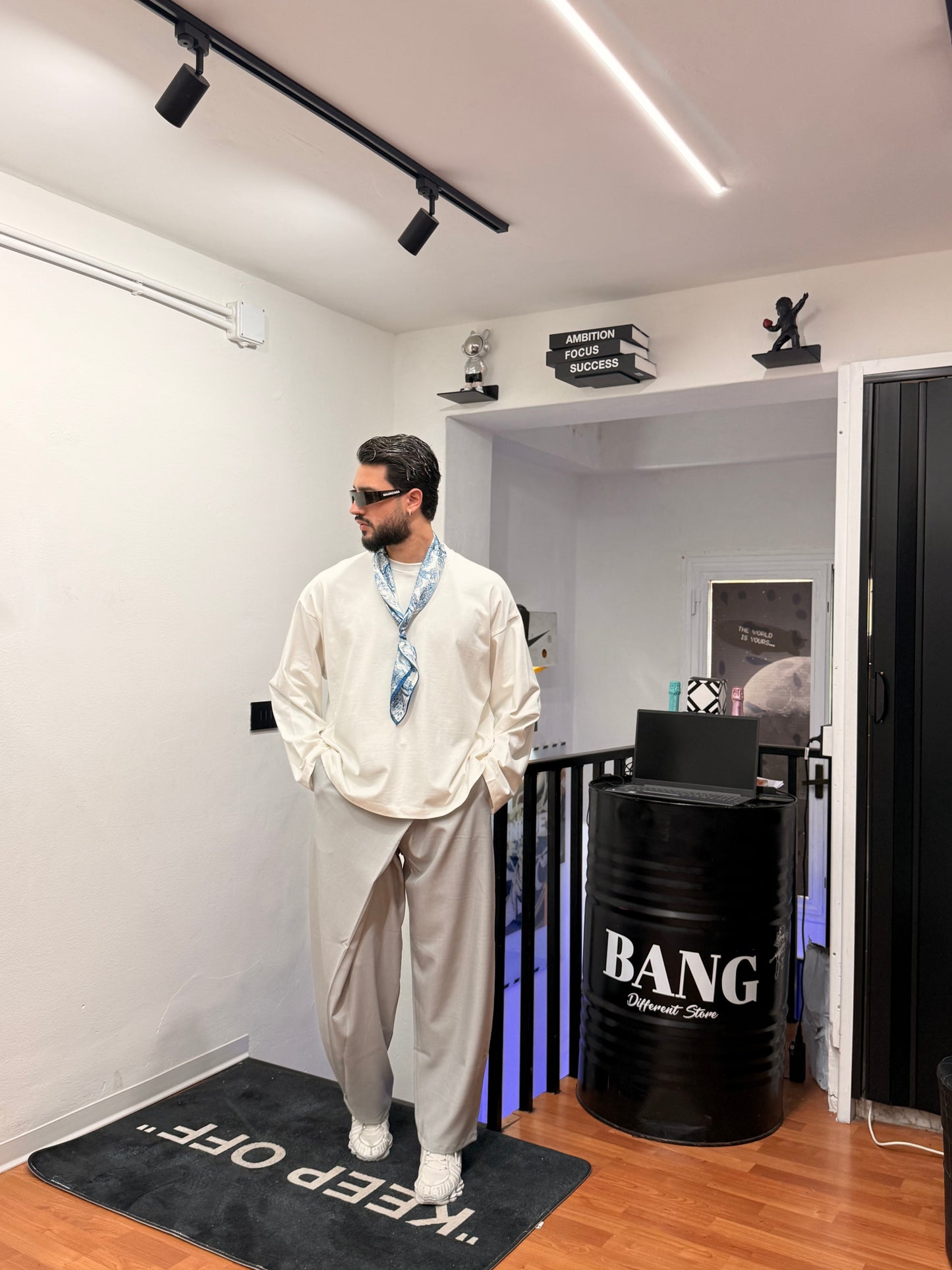 PANT JAPANE DOPPIA ABBOTTONATURA GRIGIO