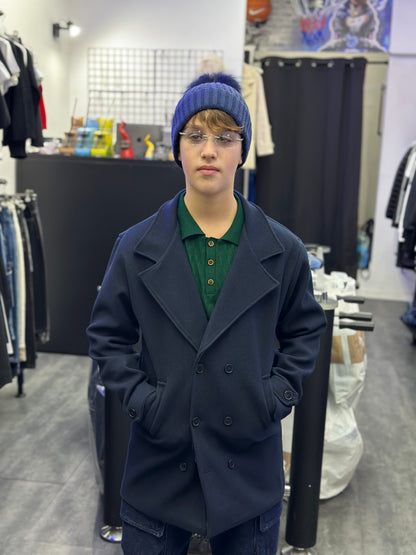 CAPPOTTO DOPPIO PETTO BLU