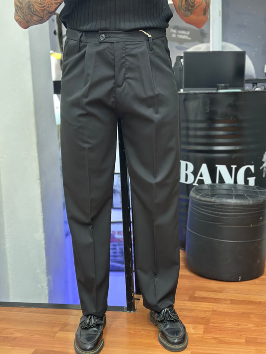 PANTALONE FONDO LARGO NERO