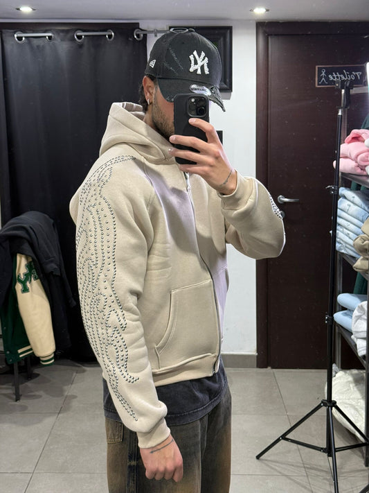 FELPA CROP BORCHIATA