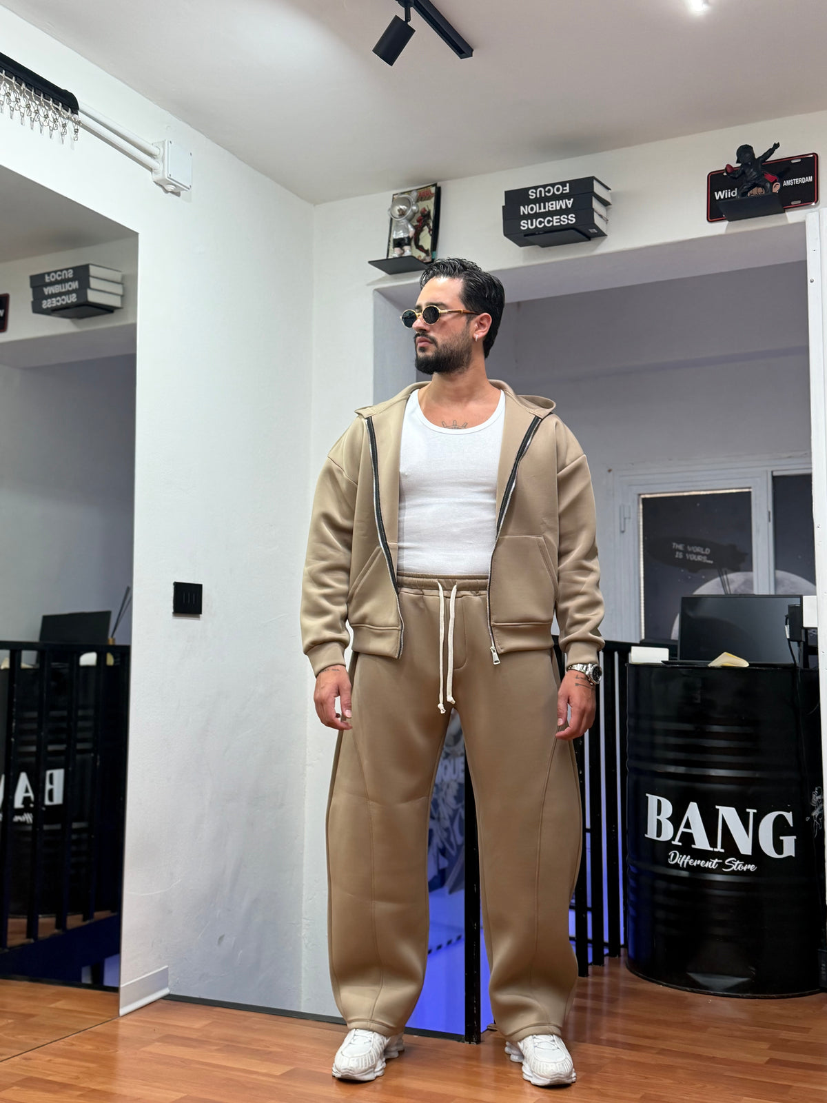 TUTA CROP SCUBA BEIGE