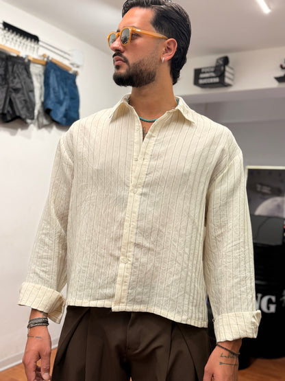 CAMICIA CROP MARSIGLIA PANNA