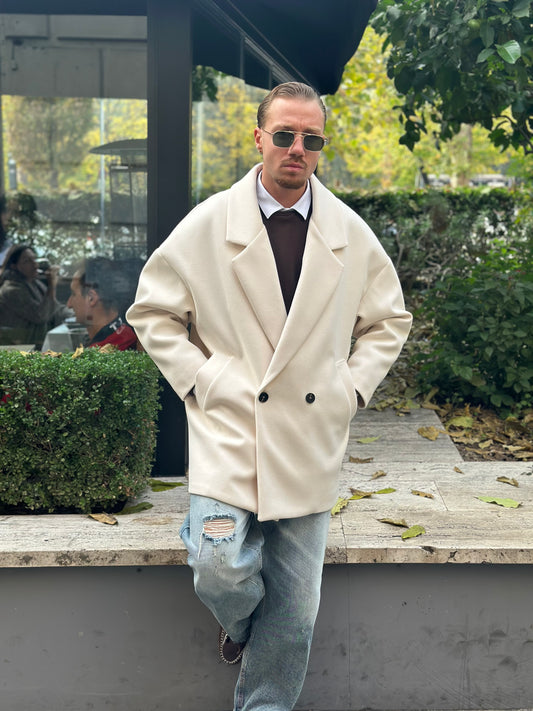 CAPPOTTO OVER SIZE PANNA